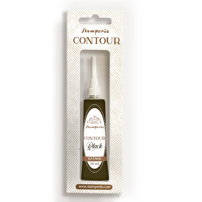 Stamperia Create Happiness Contour Liner 20ml-Black