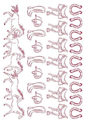 Stamperia Running Horses, Romantic Horses Stencils