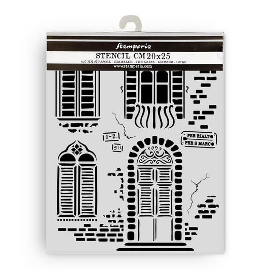 Stamperia Venice City of Art Windows Stencil