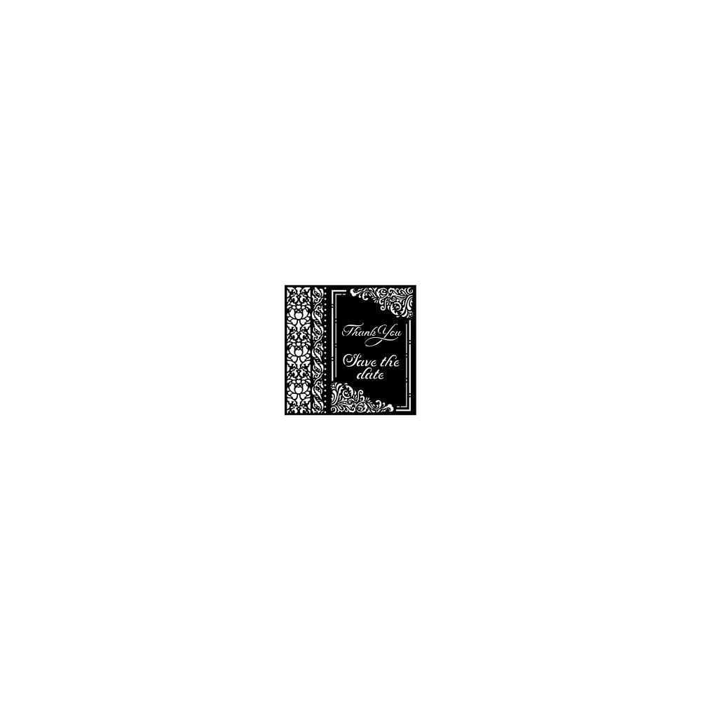 Stamperia Save the Date Stencil 18x18cm