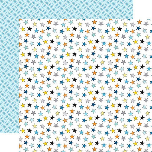Echo Park - Little Builder Awesome Stars 12x12 DS Patterned Paper (1 Sheet)