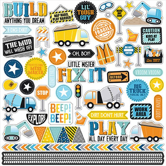 Echo Park Little Builder Element Sticker