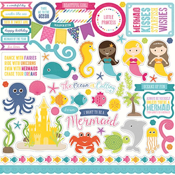 Let's Be Mermaids Stickers