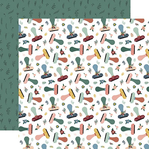 Echo Park Let's Create: Stunning Stamps DS Paper