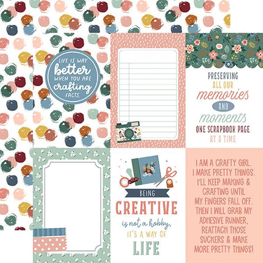 Echo Park Let's Create: 4x6 Journaling Cards