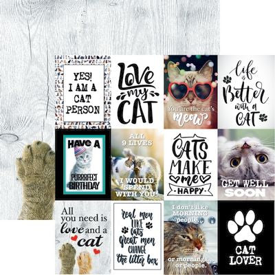 Reminisce Love My Cat: The Cat's Meow Pap DS Paper (1 Sheet)