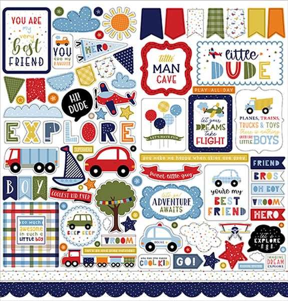 Little Dreamer Boy Element Sticker