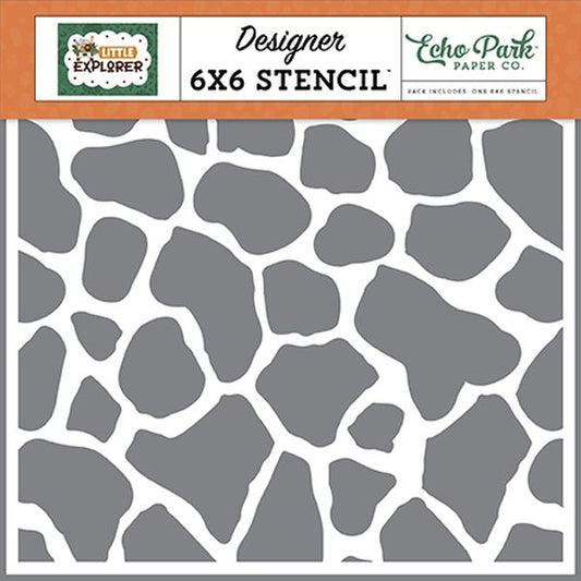 Carta Bella Little Explorer Giraffe Spots Stencil