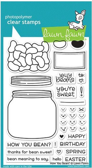 Lawn Fawn How You Bean? Stamp Set