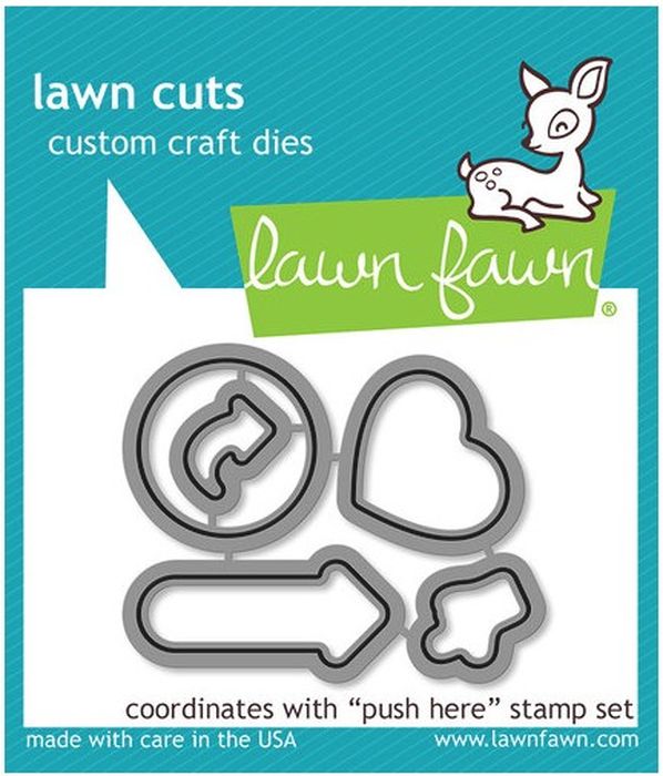 Lawn Fawn Push Here Lawn Cuts