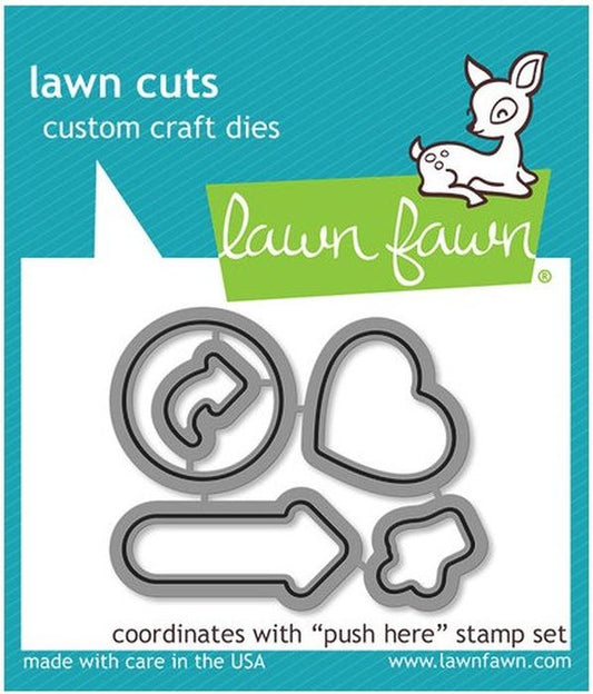 Lawn Fawn Push Here Lawn Cuts