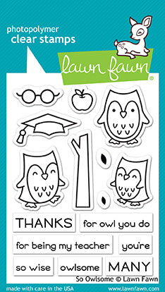 Lawn Fawn So Owlsome Clear Stamp Set