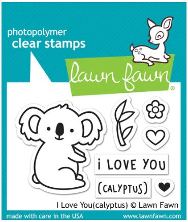 Lawn Fawn I love you (calyptus) Stamp