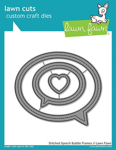 DISC - Lawn Fawn Stitched Speech Bubble Frame
