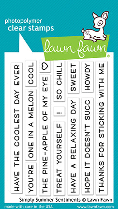 Lawn Fawn Simply Summer Sentiments Stamp