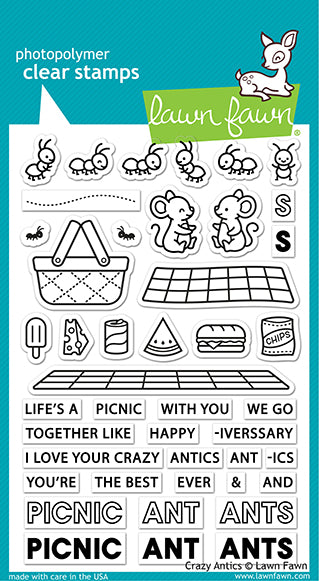 Lawn Fawn Crazy Antics Stamp Set