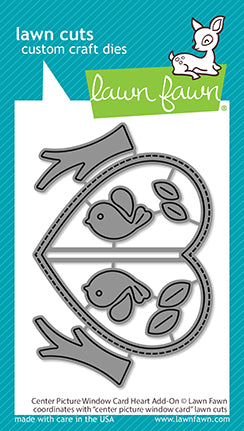 Lawn Fawn Center Picture Window Card Hear