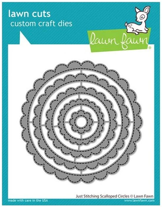 Lawn Fawn Just Stitching Scalloped Circle