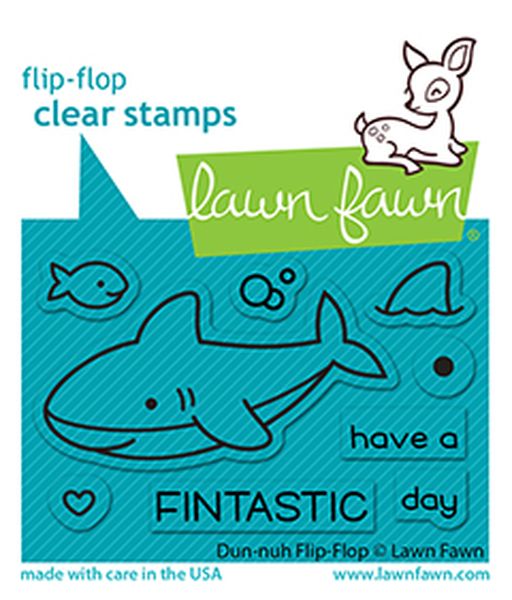 Lawn Fawn Duh Nuh Flip Flop Clear Stamp