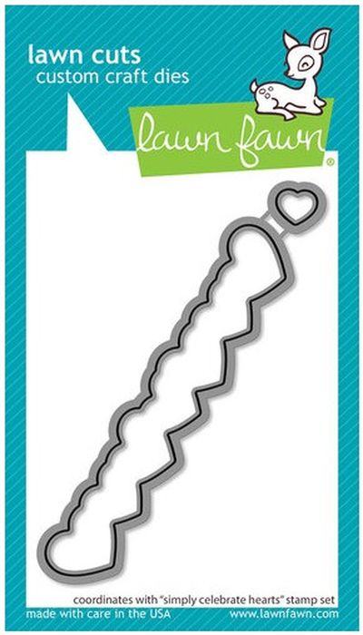 Lawn Fawn Simply Celebrate Hearts Clear Stamp
