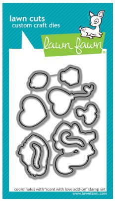 Lawn Fawn Scent with love add-on lawn cuts