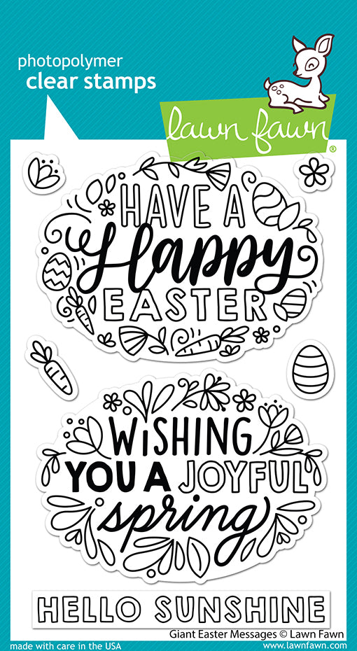 Lawn Fawn Giant Easter Messages Clear Stamp