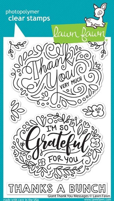 Lawn Fawn Giant Thank you Messages Die Cuts