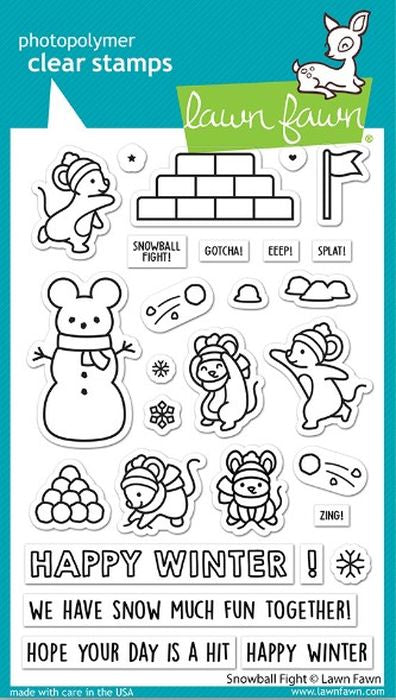 Snowball Fight Stamp Set