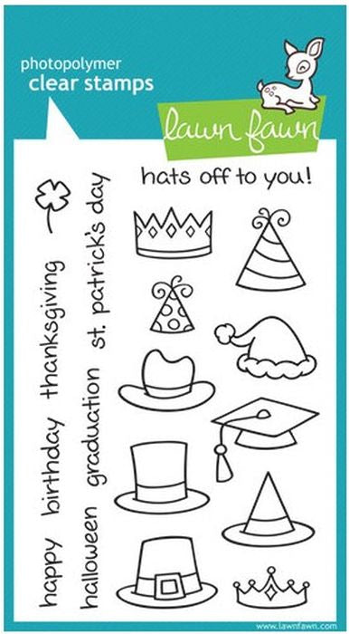 Lawn Fawn Hats Off to You Clear Stamp