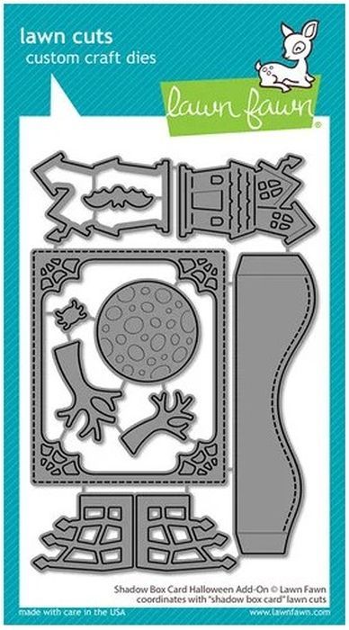 Lawn Cuts Shadow Box Card hallo