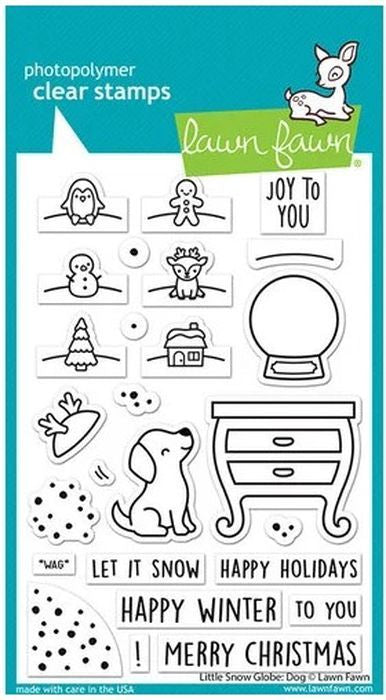 Little Snow Globe: Dog Clear Stamps