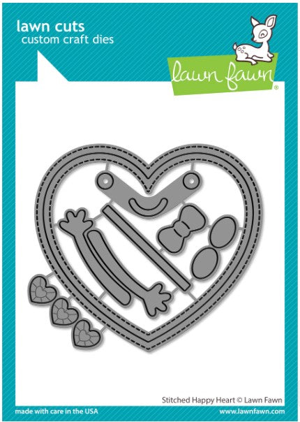 Lawn Fawn Stitched Happy Heart