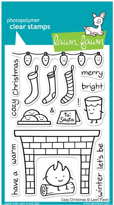 Lawn Fawn Cozy Christmas Stamp