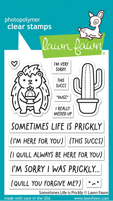 Lawn Fawn Sometimes Life is Prickly Stamp