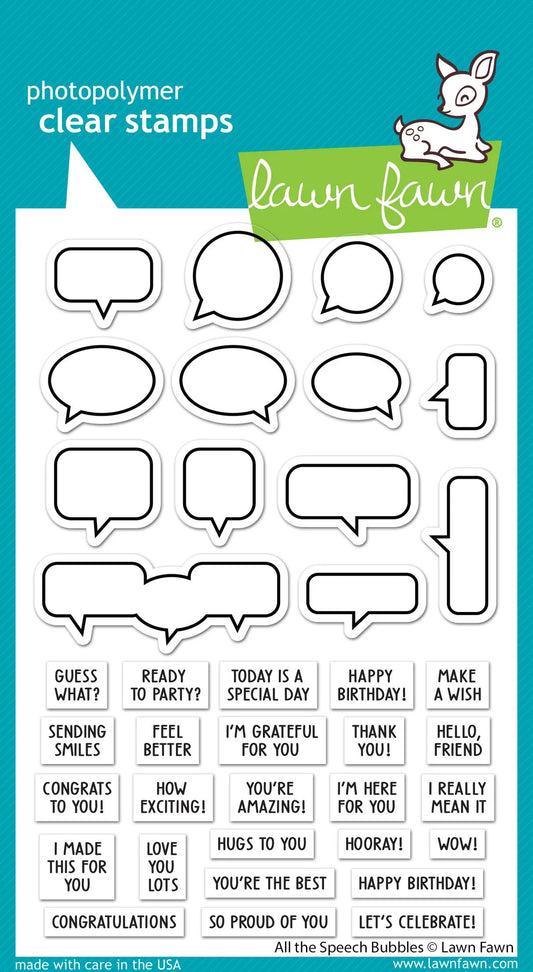 Lawn Fawn: Stamps - All the Speech Bubbles
