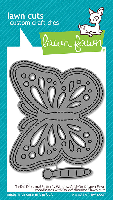 Lawn Fawn Ta-Da! Diorama! Butterfly Window Die