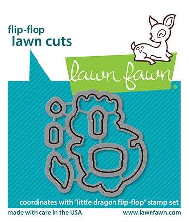 Lawn Fawn Little Dragon Flip Flop Die
