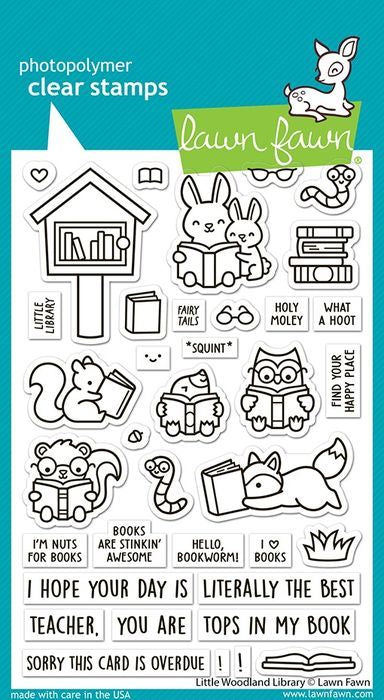 Lawn Fawn Little Woodland Library Stamp