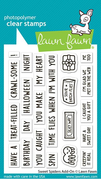 Lawn Fawn Sweet Spiders Add-On Stamp
