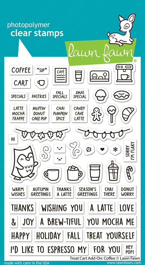 Lawn Fawn Treat Card Add-On: Coffee Stamp