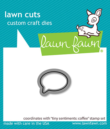 Lawn Fawn Lawn Cuts - Tiny Sentiments: Coffee Die