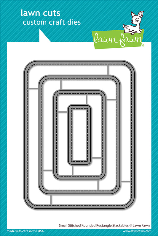 Lawn Fawn Small Stitched Rounded Rectangle Stackables