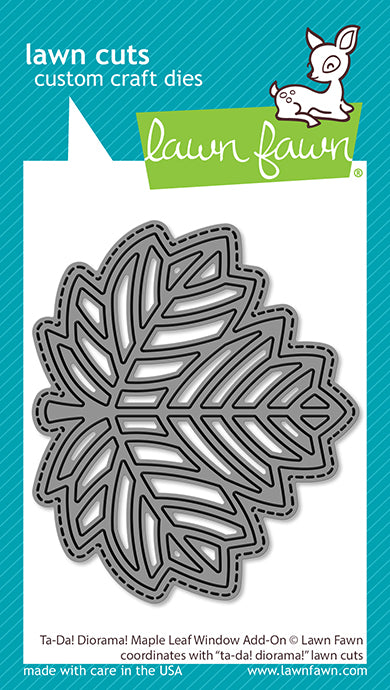 Lawn Fawn Lawn Cuts - Ta-Da Diorama Maple Leaf Window Add-On Die