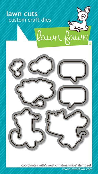 Lawn Fawn Sweet Christmas Mice Lawn Cuts