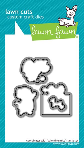 Lawn Fawn Valentine Mice Lawn Cuts