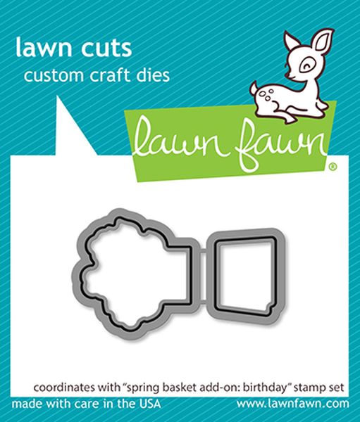 Lawn Fawn Lawn Cuts Spring Basket Add-On: Birthday Dies