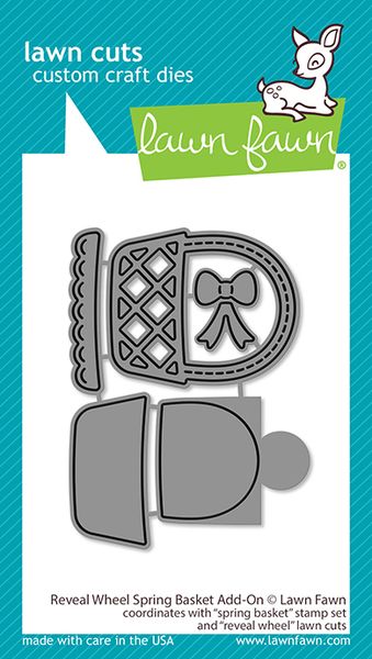 Lawn Fawn Lawn Cuts Reveal Wheel Spring Basket Add-On Dies