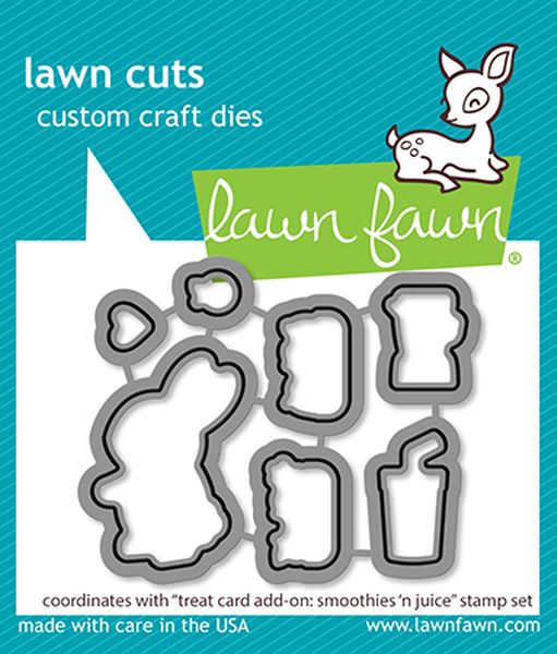 Lawn Fawn Lawn Cuts Treat Cart Add-On: Smoothies 'n Juice Dies