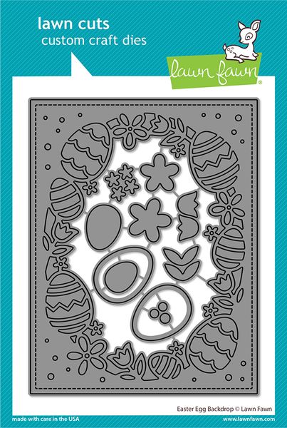 Lawn Fawn Lawn Cuts Easter Egg Backdrop Dies