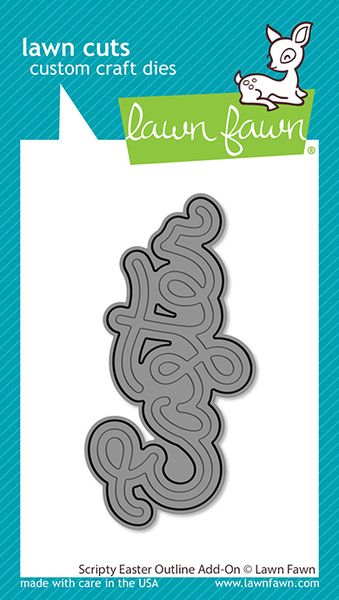 Lawn Fawn Lawn Cuts Scripty Easter Outline Add-On Die